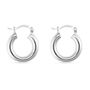 Chunky Small 14 K Thick Gold Or Silver Hoop Earrings, thumbnail 7 of 7