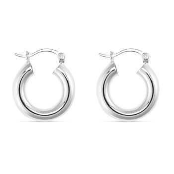 Chunky Small 14 K Thick Gold Or Silver Hoop Earrings, 7 of 7