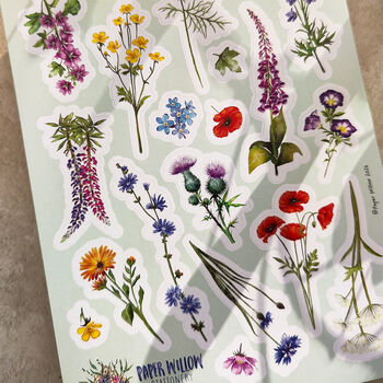 Wildflower Vinyl Sticker Sheet, 5 of 5