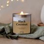 Black Coconut Wood Wick Candle, thumbnail 5 of 7