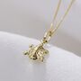 9ct Gold Turtle Pendant Necklace, thumbnail 1 of 5