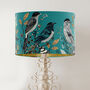 Fancy Flock Turquoise Bird Lampshade, thumbnail 1 of 6