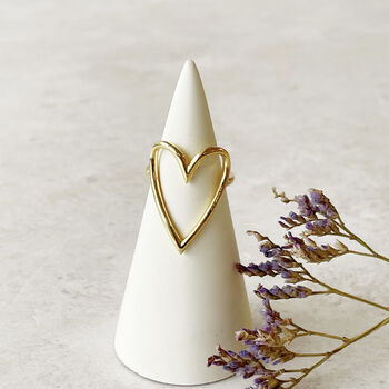 Adjustable Heart Ring, 6 of 11