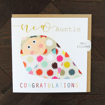 New Auntie Baby Card, 3 of 5