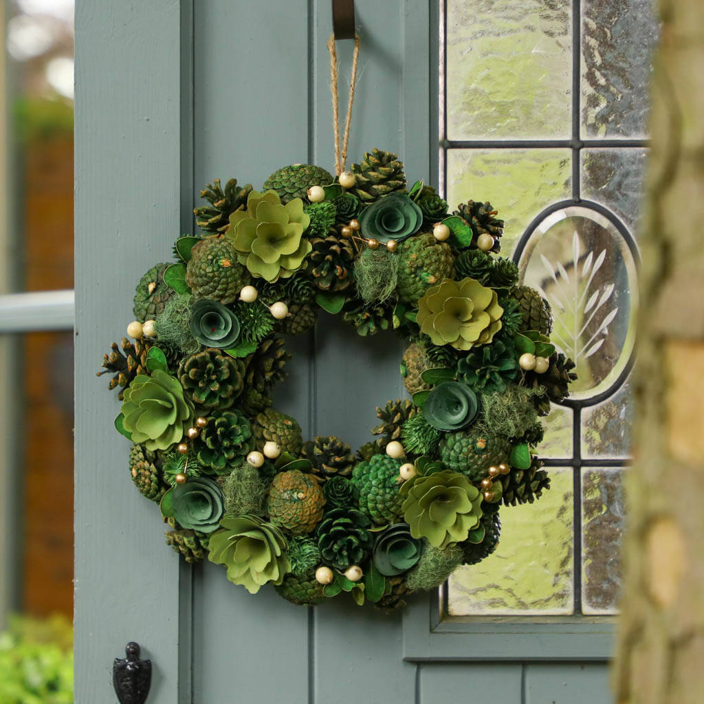 Winter Woodland Luxury Door Wreath, 1 of 6