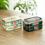 Hand Painted Rectangle Bento Box With Two Compartments, thumbnail 3 of 9