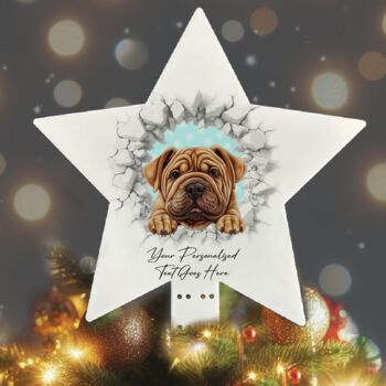 Personalised Christmas Shar Pei Break Through, 9 of 10