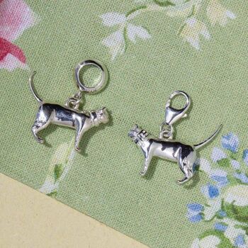 Standing Cat Charm Sterling Silver, 2 of 8