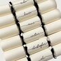 Personalised Handwritten Ivory Crackers, thumbnail 6 of 7