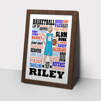 Basketball Player Personalised Print, 2 of 6