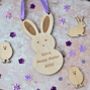 Personalised Easter Bunny Hanging Decoration, thumbnail 2 of 2