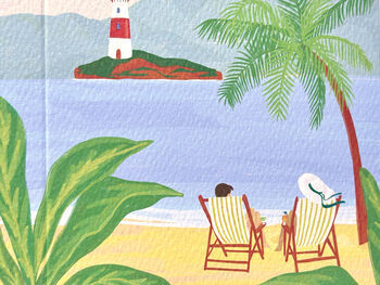 Tropical Holiday Anniversary Card, 4 of 9
