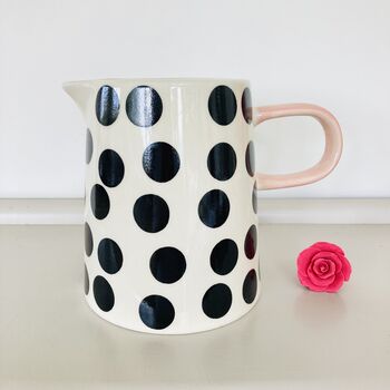 Hand Painted Large Spotty Jug, 5 of 7
