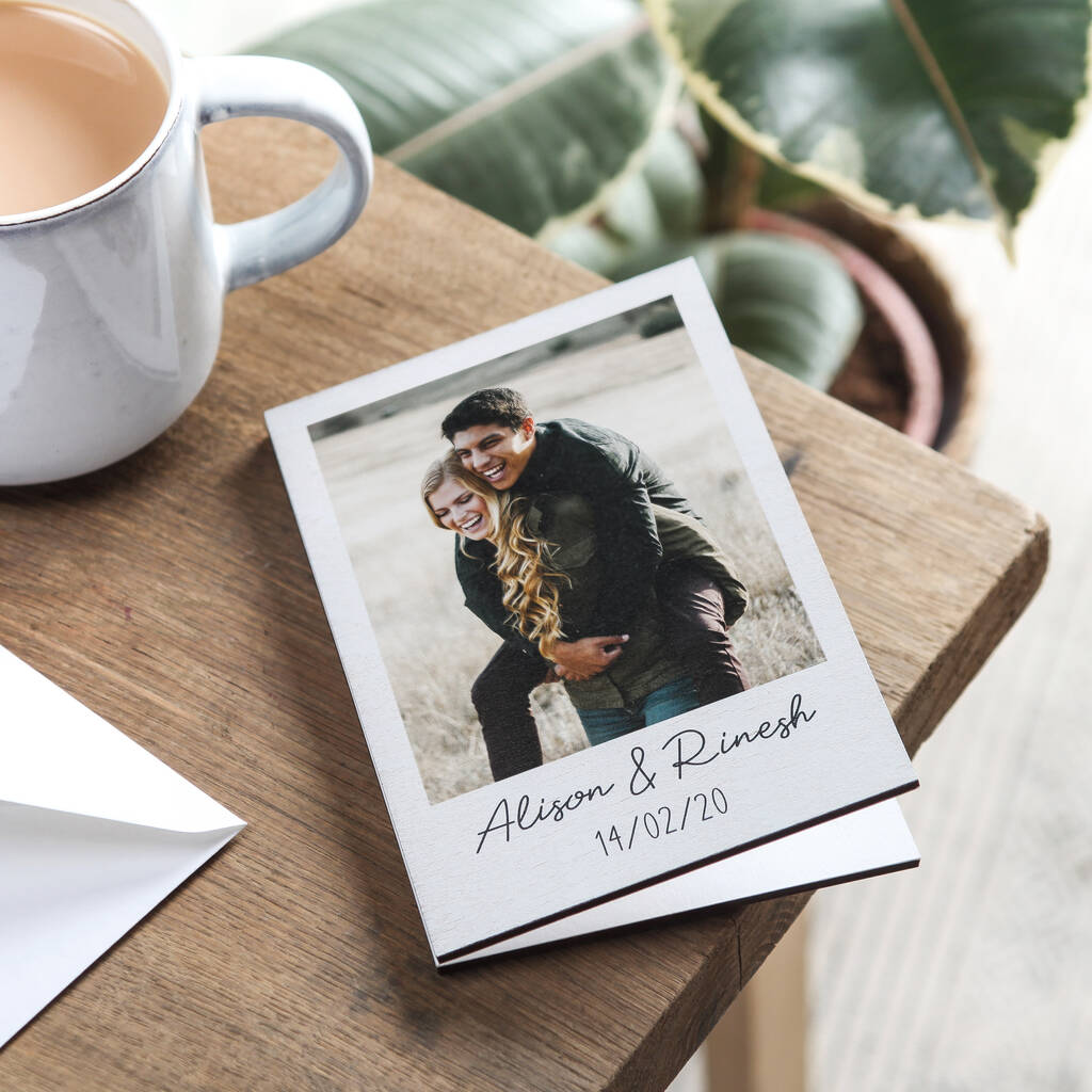 Wooden Photo Keepsake Card By No Ordinary Gift