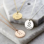 Personalised Initial Birth Disc Necklace, thumbnail 1 of 6