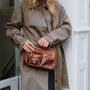 Leather Pocket Shoulder Bag, Distressed Brown, thumbnail 6 of 6