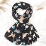 Cat Print Scarf, thumbnail 1 of 5