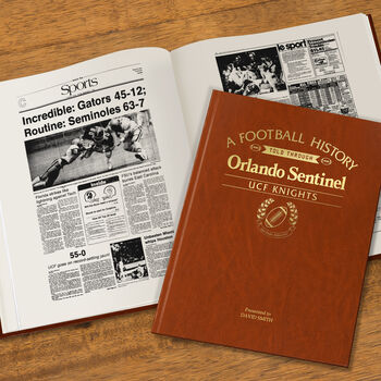 Ucf Knights Personalised Gift Newspaper Book, 4 of 12