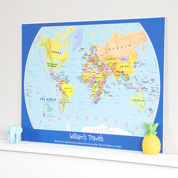 Personalised Child's World Map, 3 of 9