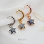 Sapphire Mini Star Earrings, thumbnail 4 of 11