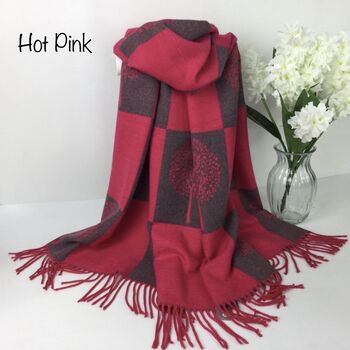 Two Tone Mulberry Tree Blanket Scarf, 4 of 10
