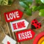 Personalised Valentine’s Felt Flag Decoration, thumbnail 6 of 9