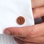 Personalised Leather Cufflinks Anniversary Gift, thumbnail 7 of 12