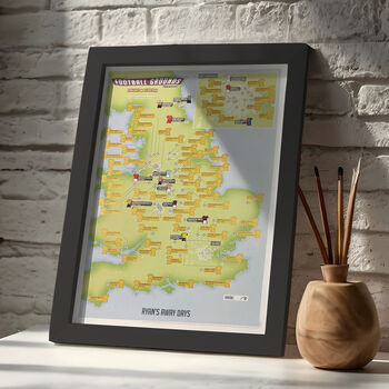 Personalised Scratch Off UK 92 Football Grounds Print, 5 of 10