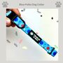 Blue Polka Dot Dog Collar, thumbnail 1 of 3