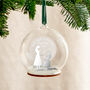 Metallic Engagement Silhouette Personalised Christmas Bauble, thumbnail 3 of 6