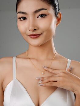 Bridal Natural Pearl Grade A Satellite Chain Gold Vermeil, Rhodium Necklace, 8 of 12