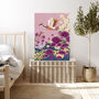 Flying Crane Japanese Art Print, thumbnail 4 of 5
