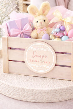 Personalised Easter Crate Treat Activity Box Easter Gift Idea, 9 of 9