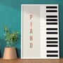 Piano Print | Instrument Music Poster, thumbnail 11 of 12