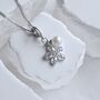 Sterling Silver Flower And Pearl Charm 925 Elegant Jewellery Gift, thumbnail 4 of 7