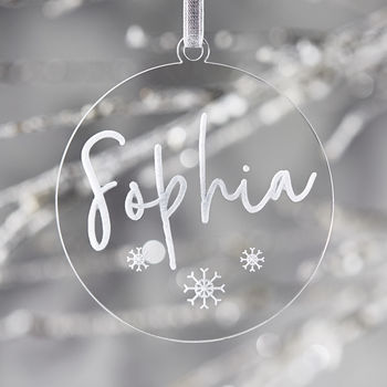 Personalised Engraved Christmas Decoration, 4 of 7