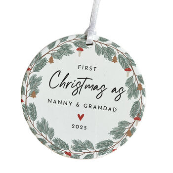 First Christmas Nanny And Grandad Ornament Gift, 4 of 6
