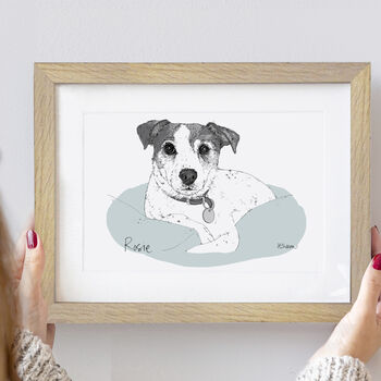 Personalised Hand Drawn Dog Sketch, 6 of 10