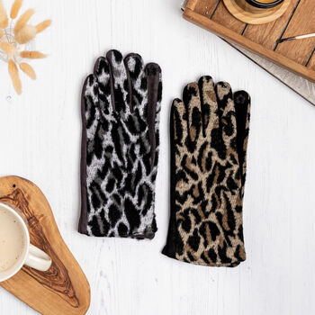 Leopard Print Gloves, 3 of 7