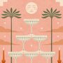 The Dinner Party, Pink, Boho Food And Drink Art Print, Martini Poster, thumbnail 3 of 3