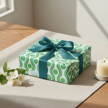 Vibrant Swirls And Circles Gift Wrapping Paper, 4 of 9