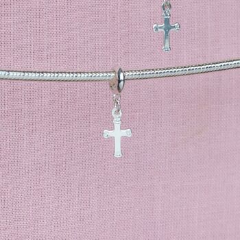 Sterling Silver Cross Charm, 3 of 6