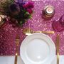 Valentine's Day Rose Pink Sequin Table Runner, thumbnail 1 of 1