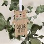 Personalised New Baby Bear Decoration Card, thumbnail 3 of 3
