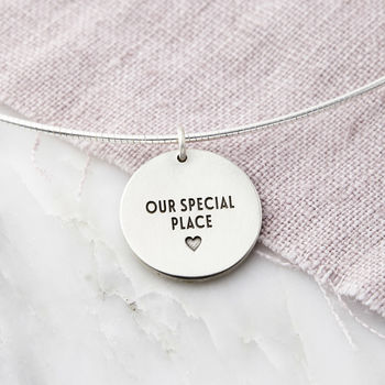 Personalised Silver Coordinate Secret Message Necklace, 2 of 4