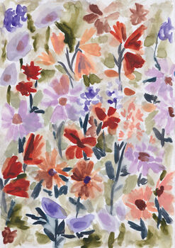 Watercolour Floral Art Print, 5 of 5