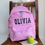 Personalised Applique Name Backpack All Colours, thumbnail 9 of 11