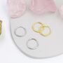 Sterilng Silver Extra Skinny Infinity Hoops, thumbnail 8 of 12