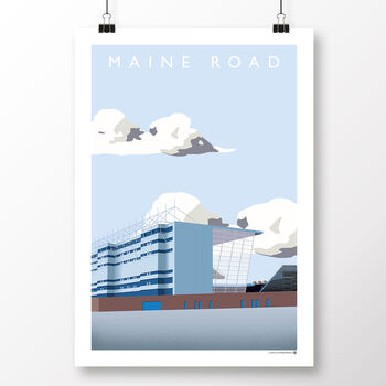 Manchester City Maine Road Kippax Poster, 2 of 8