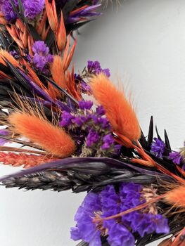 Dried Flower Halloween Wreath, 4 of 7